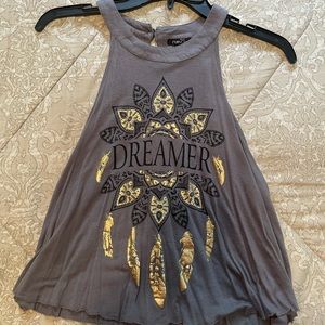 Rue21 graphic tank top, fits XS or S